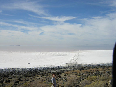 Salt Lake Spiral Jetty by Dan Bluestein